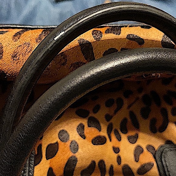 Replica orYANY Leopard Print/Cowhide Satchel Bag - Picture 10 of 12